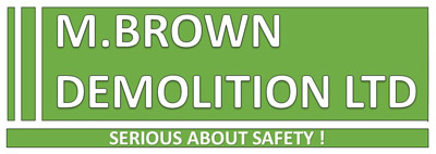 M Brown Demolition full logo